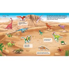 Dinozaurai. Knygelė su magnetukais