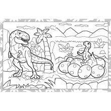 Šaunioji spalvinimo knyga. Dinozaura