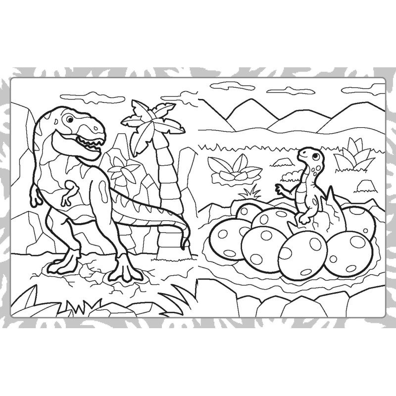 Šaunioji spalvinimo knyga. Dinozaura