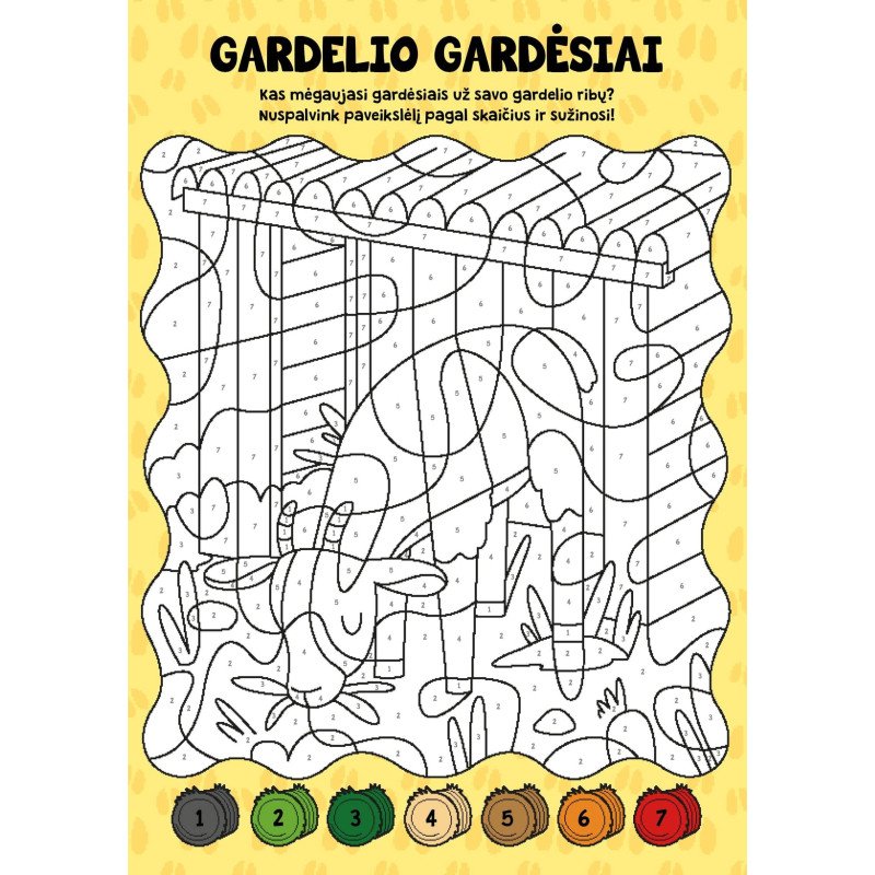 Spalvink pagal skaičius. Ūkis