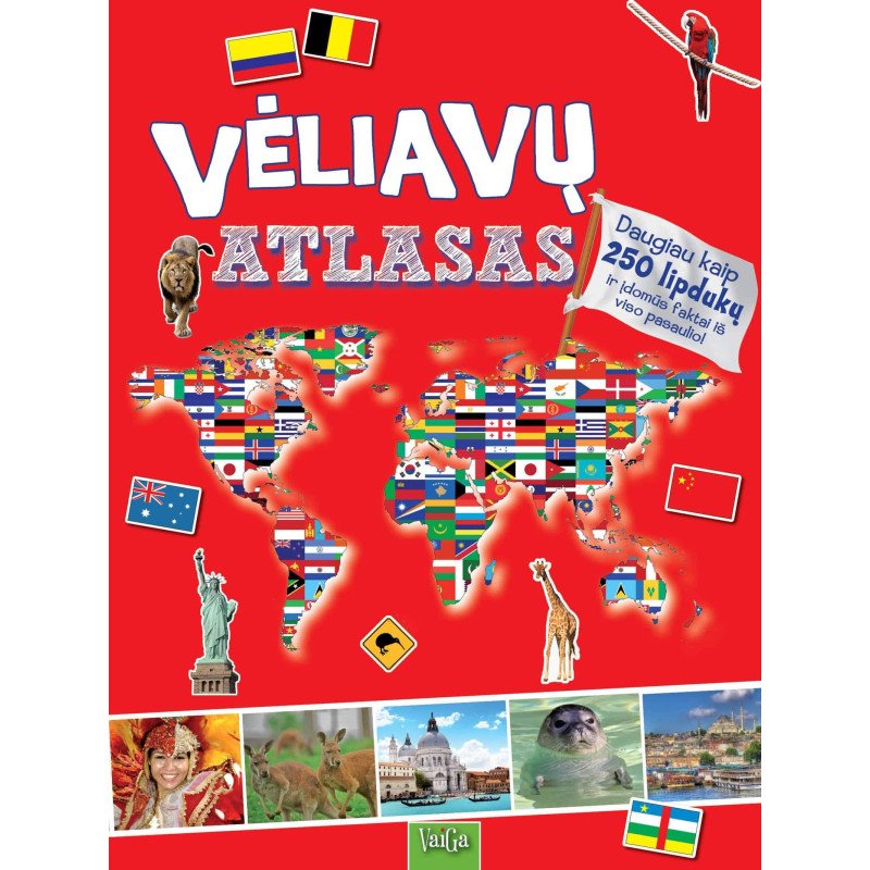Vėliavų atlasas. Daugiau kaip 250 lipdukų