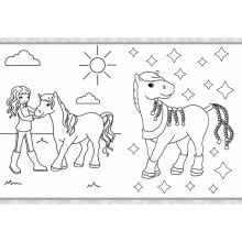 Didžioji spalvinimo knyga. Poniai