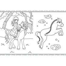 Didžioji spalvinimo knyga. Poniai