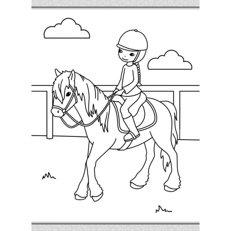 Didžioji spalvinimo knyga. Poniai