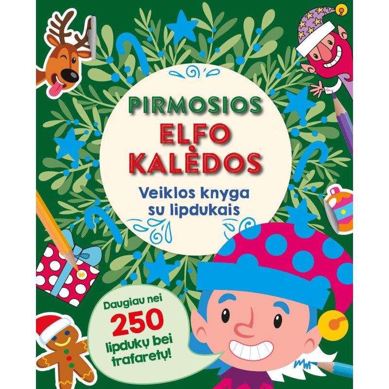Pirmosios elfo Kalėdos. Veiklos knyga su lipdukais
