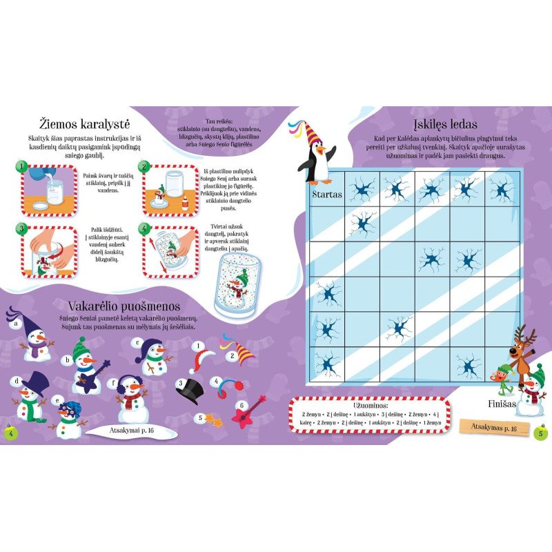 Pirmosios Sniego Senio Kalėdos. Veiklos knyga su lipdukais