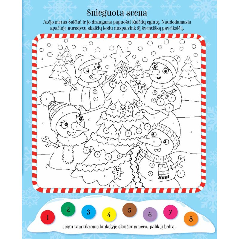 Pirmosios Sniego Senio Kalėdos. Veiklos knyga su lipdukais