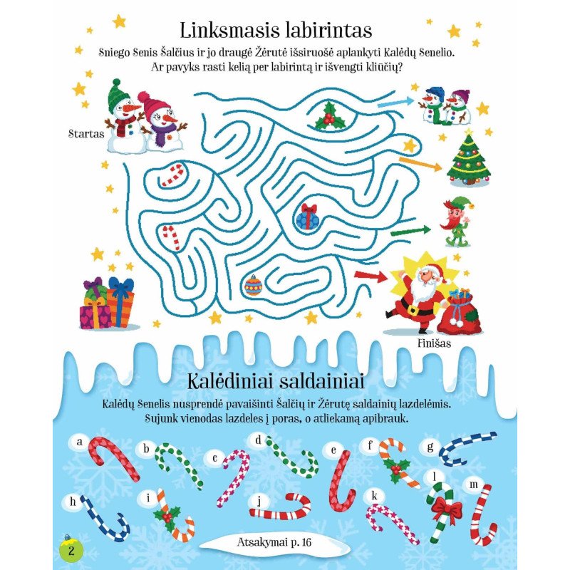 Pirmosios Sniego Senio Kalėdos. Veiklos knyga su lipdukais