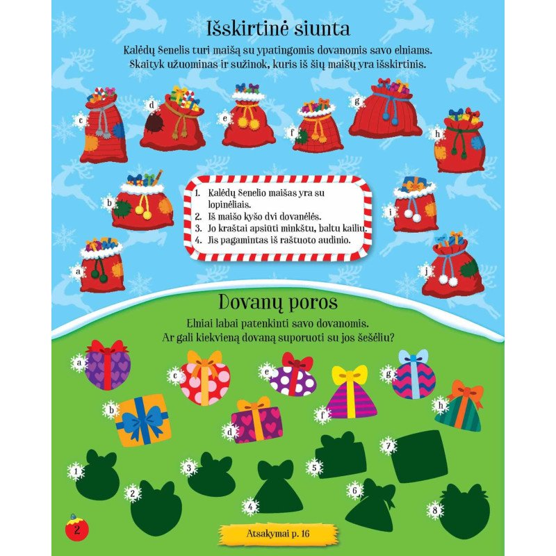 Pirmosios Sniego Senio Kalėdos. Veiklos knyga su lipdukais