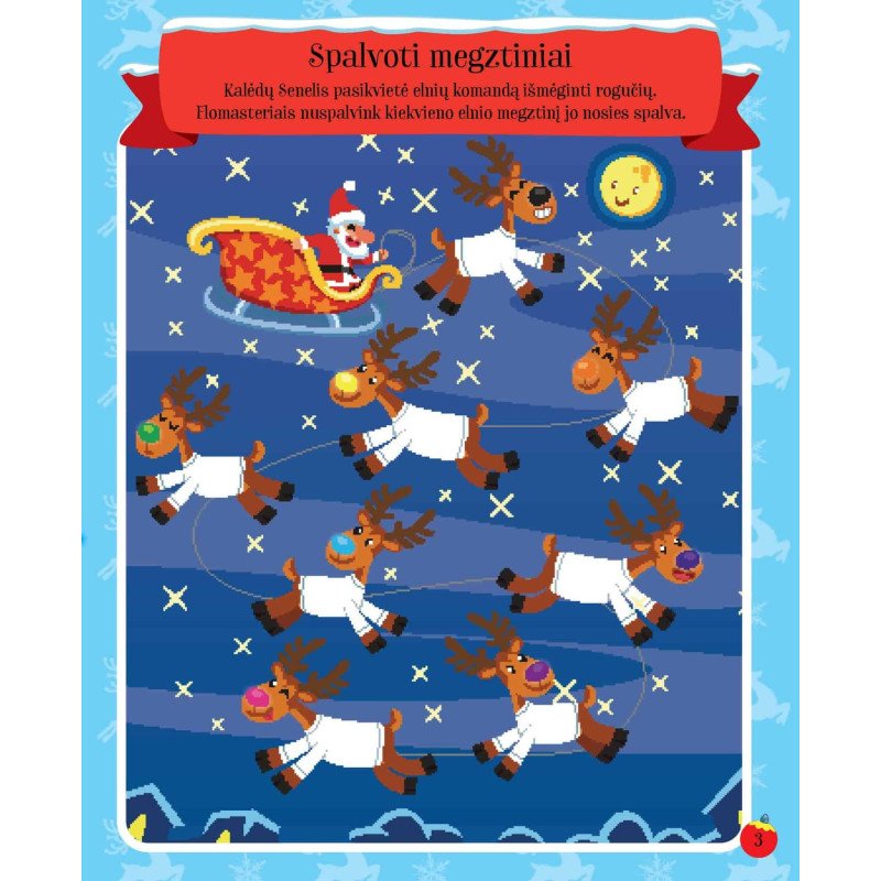 Pirmosios Sniego Senio Kalėdos. Veiklos knyga su lipdukais