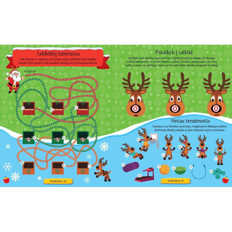 Pirmosios Sniego Senio Kalėdos. Veiklos knyga su lipdukais