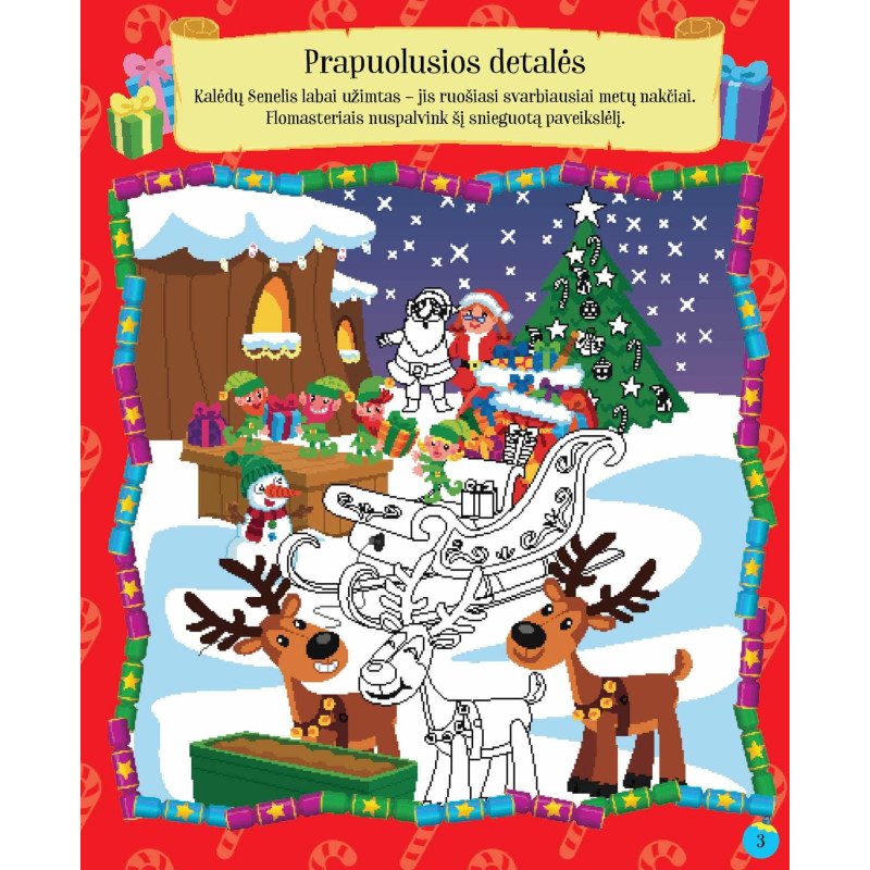 Pirmosios Sniego Senio Kalėdos. Veiklos knyga su lipdukais
