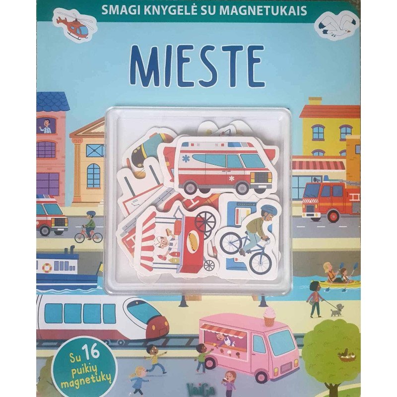 Mieste. Smagi knygelė su magnetukais
