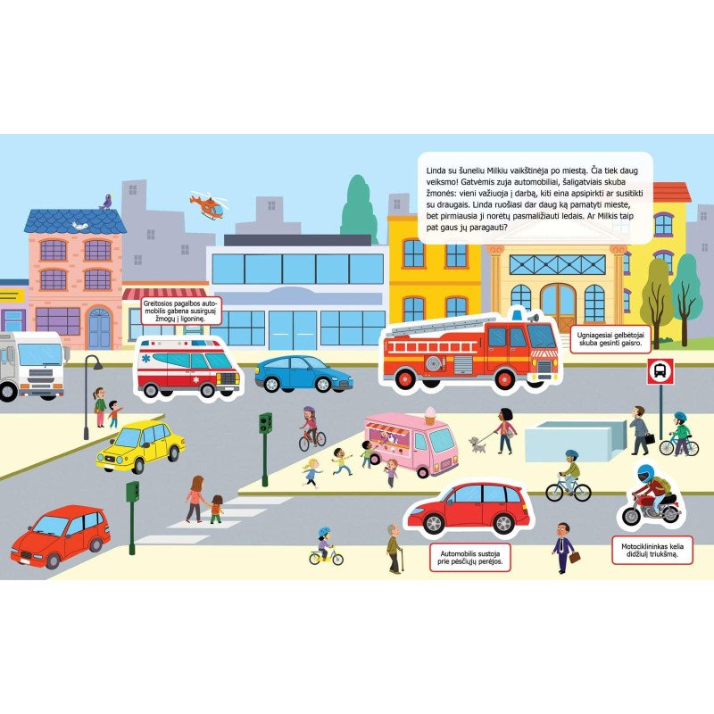 Mieste. Smagi knygelė su magnetukais