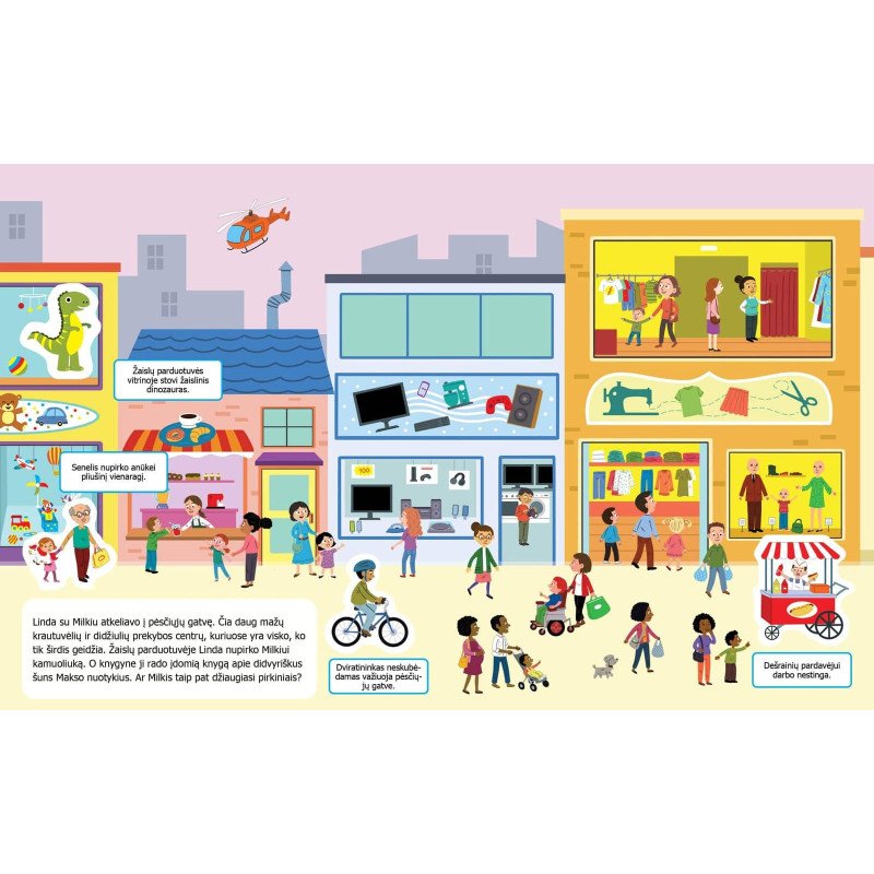 Mieste. Smagi knygelė su magnetukais