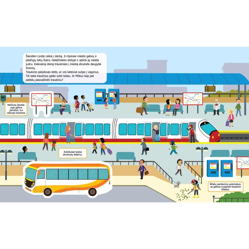 Mieste. Smagi knygelė su magnetukais