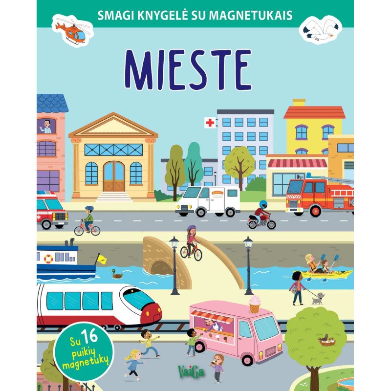 Mieste. Smagi knygelė su magnetukais