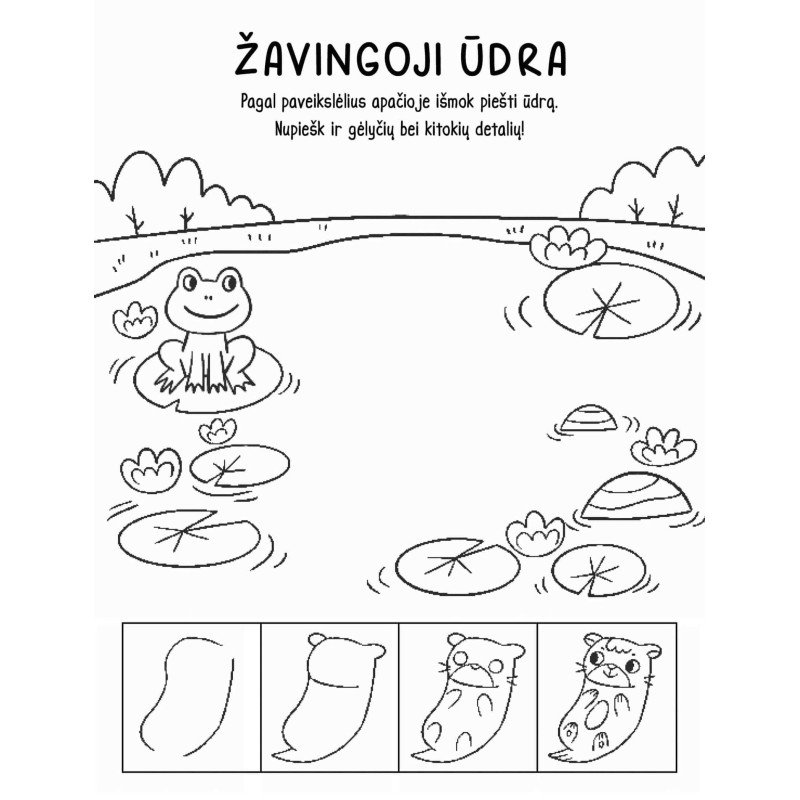 Išmok piešti ir spalvinti