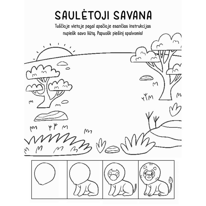 Išmok piešti ir spalvinti