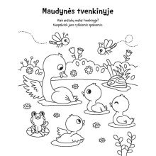 Linksmybės ūkyje. Spalvinimo knyga su dvipusiais flomasteriais