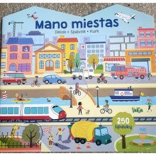 Mano miestas. Dėliok, spalvink, kurk