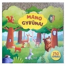 Mano gyvūnai. Dėliok, spalvink, kurk