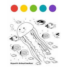 Jūros gelmėse. Magiška dažų paletė