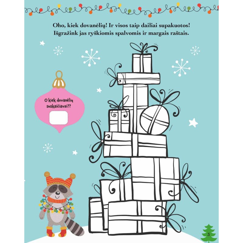 Linksmų Kalėdų! Galvok, spalvink, dėliok