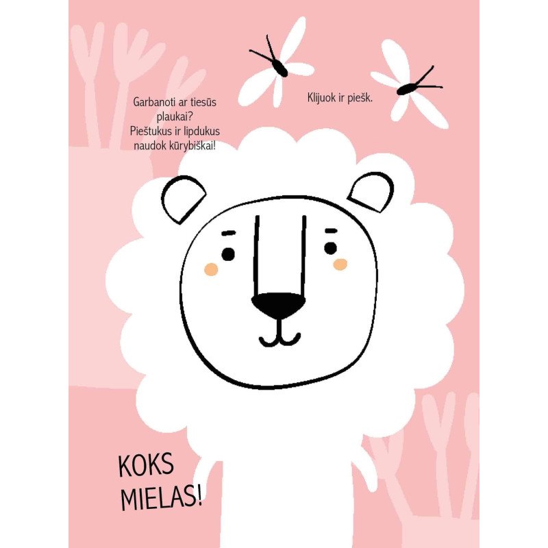 Kūrybinė piešimo ir lipdukų knyga. Dramblys