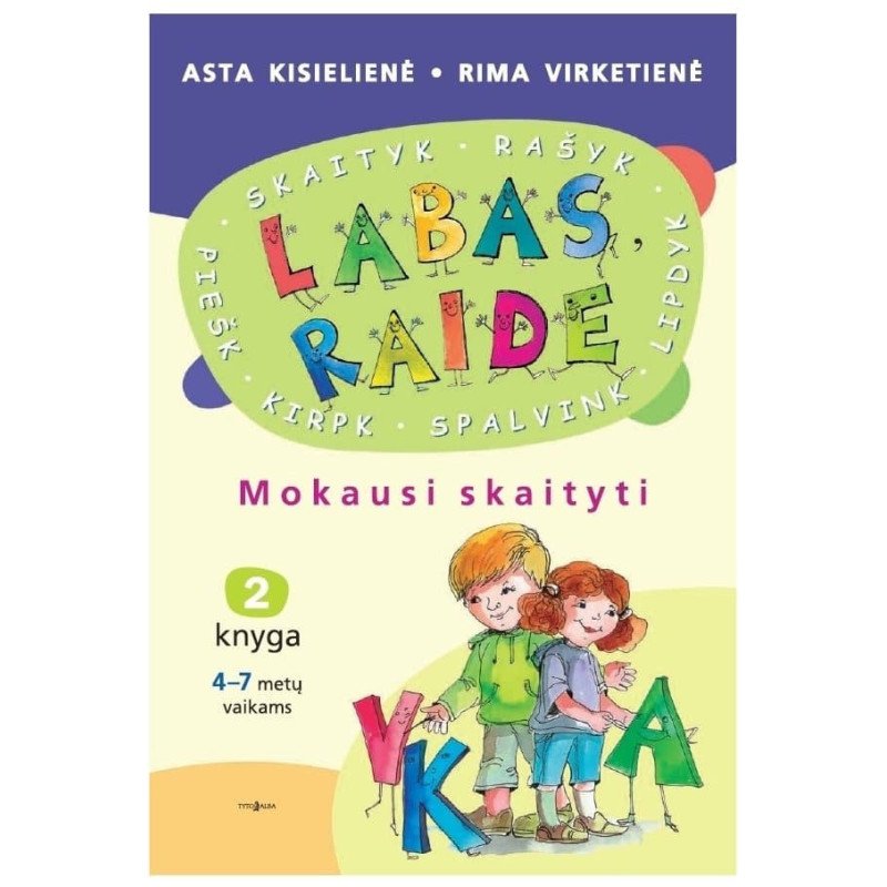 Labas, raide. Mokausi skaityti. 2 knyga