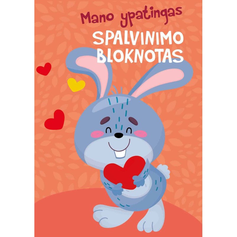 Kiškis. Mano ypatingas spalvinimo bloknotas