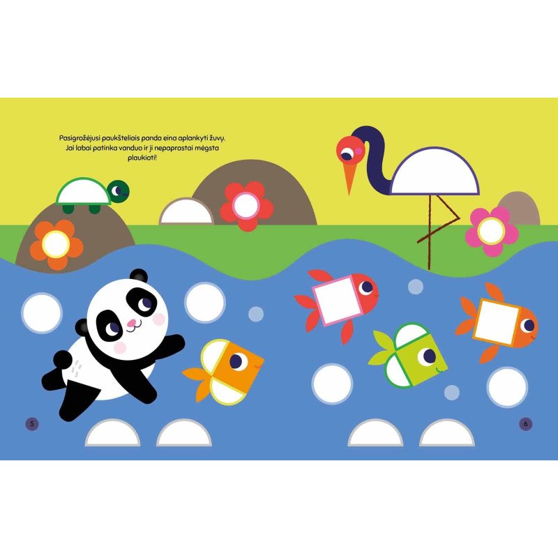Sveika, mažoji panda! Lipdukai - formos