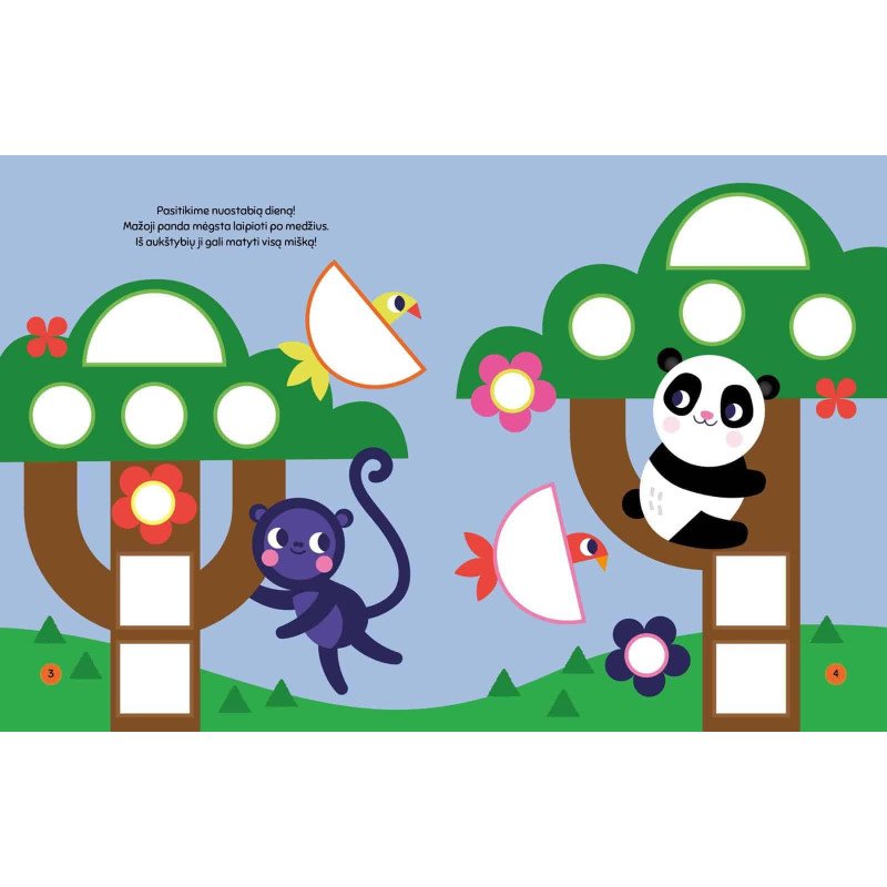 Sveika, mažoji panda! Lipdukai - formos