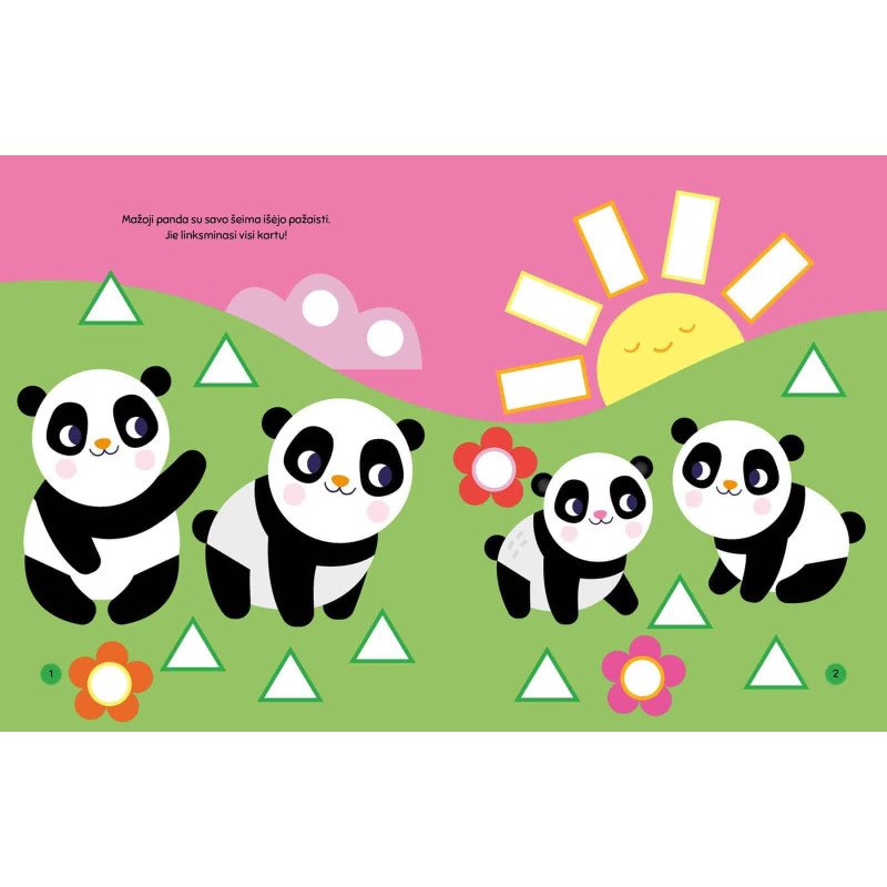 Sveika, mažoji panda! Lipdukai - formos