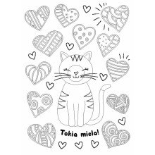 Mieli gyvūnėliai. Spalvink blizgančiais dažais