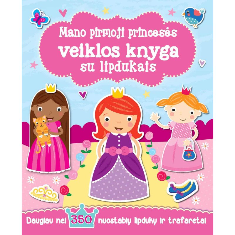 Mano pirmoji undinėlės veiklos knyga su lipdukais