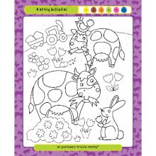 Spalvink pagal skaičius. Ūkio darbai