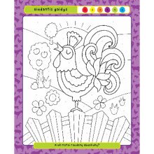 Spalvink pagal skaičius. Ūkio darbai