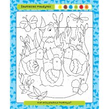 Spalvink pagal skaičius. Ūkio darbai