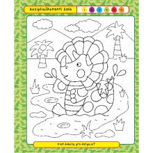 Spalvink pagal skaičius. Šaunieji dinozaurai