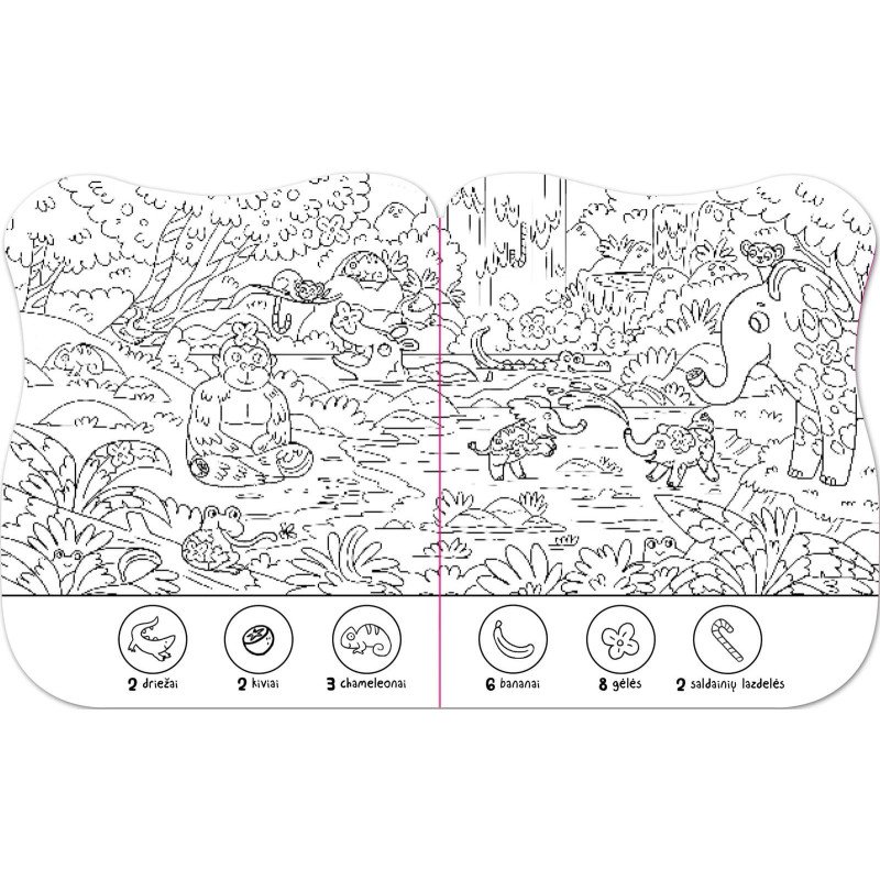 Surask ir nuspalvink. Džiunglės