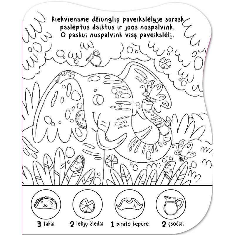 Surask ir nuspalvink. Džiunglės