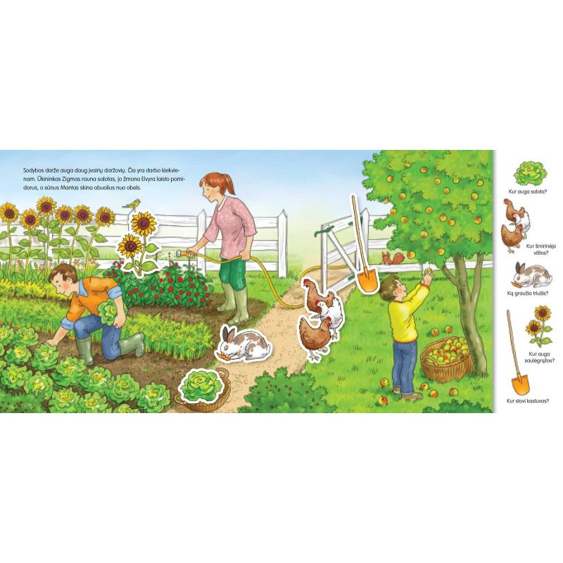 Ūkyje. Knygelė su magnetukais