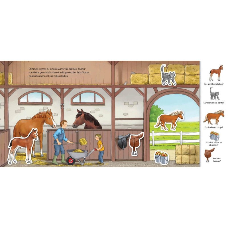 Ūkyje. Knygelė su magnetukais