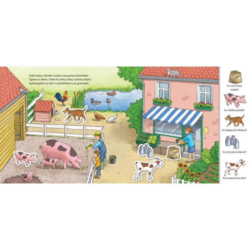 Ūkyje. Knygelė su magnetukais