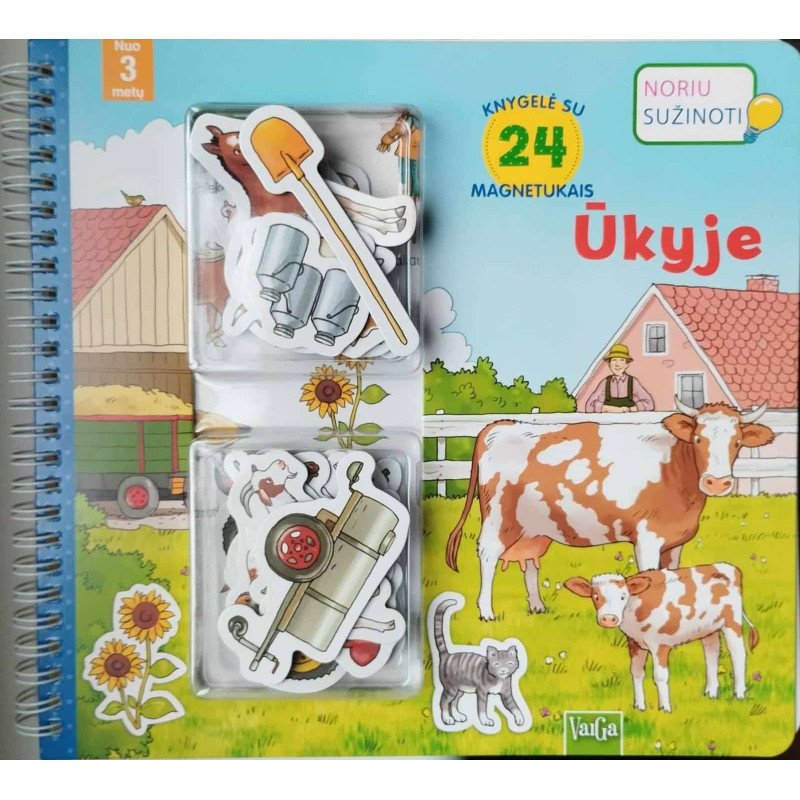 Ūkyje. Knygelė su magnetukais