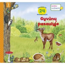 Gyvūnų pasaulyje. Knygelė su magnetukais