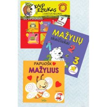 Kaip ežiukas į svečius keliavo+Mažylių skaičiai+Papuošk mažylius. Trijų knygelių komplektas