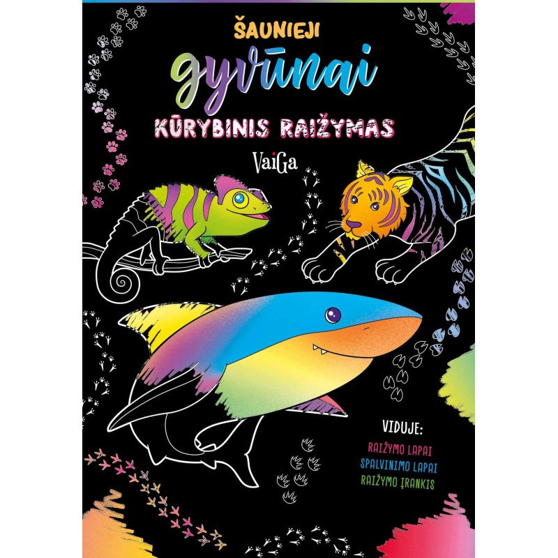 Kūrybinis raižymas. Šaunieji gyvūnai