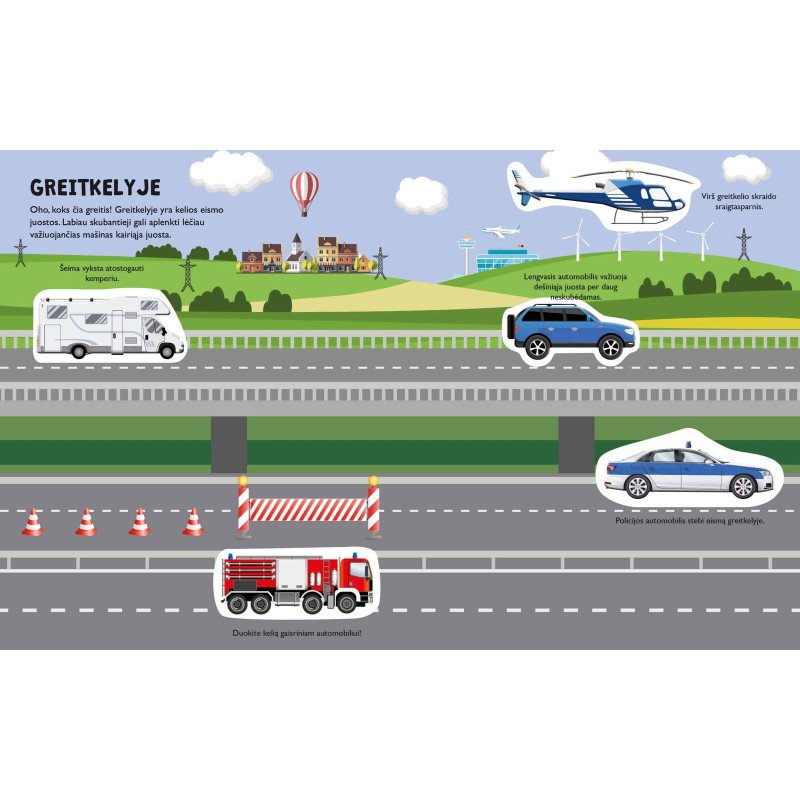 Transporto priemonės. Smagi knygelė su magnetukais